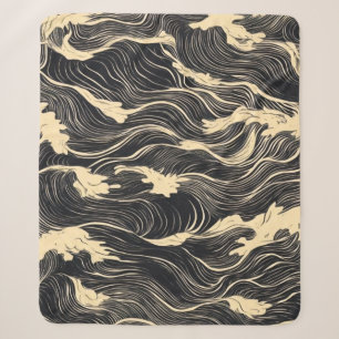 Wave Pattern Küstenstil Sherpadecke