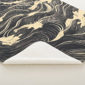 Wave Pattern Küstenstil Sherpadecke (3/4)