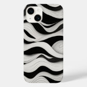 Wave Pattern Line Art Case-Mate iPhone Hülle (Rückseite)