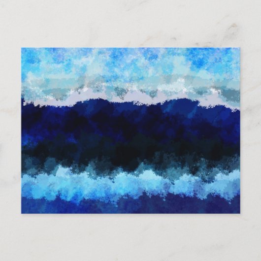 Wave Postcard Postkarte (Vorderseite)