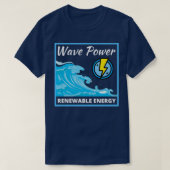Wave Power Renewable Energy T-Shirt (Design vorne)