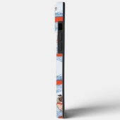 Wave reitet Hund auf Surfboard Schal Band mit Happ Case-Mate iPhone Hülle (Rückseite / Links)