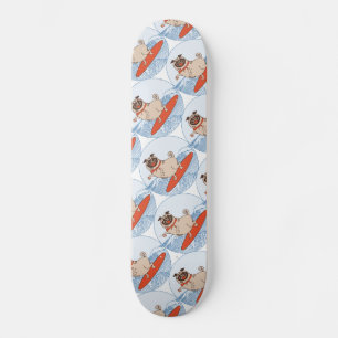Wave reitet Hund auf Surfboard Schal Band mit Happ Skateboard
