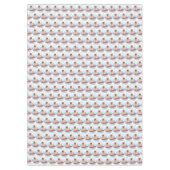 Wave reitet Hund auf Surfboard Schal Band mit Happ Tischdecke (Vorderseite)