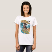 Wave Rider German Kurzhaarsurfing T-Shirt (Vorne ganz)