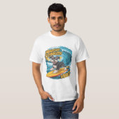 Wave Rider Miniatur Schnauzer Hunde Epic Surfing T-Shirt (Vorne ganz)