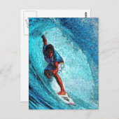 WAVE RIDER POSTKARTE (Vorne/Hinten)