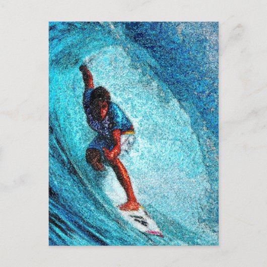 WAVE RIDER POSTKARTE (Vorderseite)