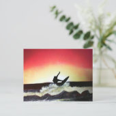 Wave Rider Postkarte (Stehend Vorderseite)