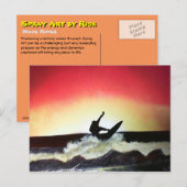 Wave Rider Postkarte (Vorne/Hinten)