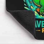 Wave-rider Rex Lustiger Surfen-Dinosaurier T-Rex S Mousepad (Ecke)