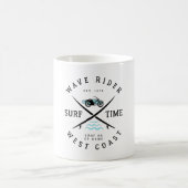 Wave Rider Surf-Zeit Kaffeetasse (Mittel)