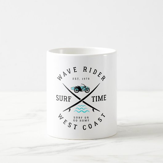 Wave Rider Surf-Zeit Kaffeetasse