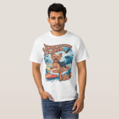 Wave-Riding Yorkshire Terrier Pup T-Shirt (Vorne ganz)