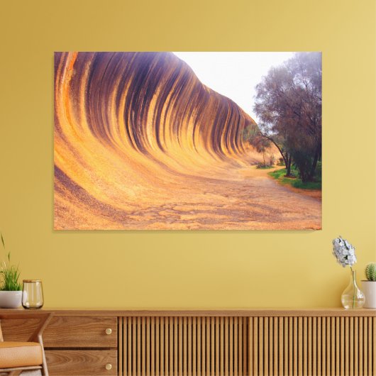 WAVE ROCK 32 x 48 Leinwanddruck (Insitu (Wohnzimmer))