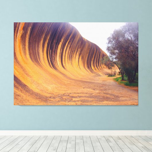 WAVE ROCK 32 x 48 Leinwanddruck (Insitu (Holzboden))