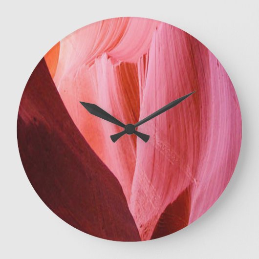 Wave Rock Clock Große Wanduhr (Vorderseite)