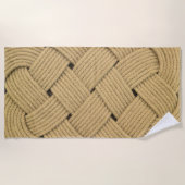 Wave Rope Ocean Plait KNBOOT Deck Strandtuch (Vorderseite)