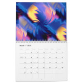 Wave Running Coole Abstrakte Kunst Kalender (Mär 2026)