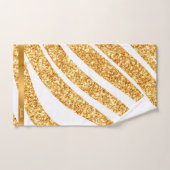 Wave Sea Gold Glitzer Boho Popular Collection Badhandtuch Set (Handtuch)