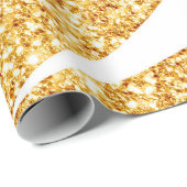 Wave Sea Gold Glitzer Boho Popular Collection Geschenkpapier (Rolleneckpunkt)