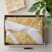 Wave Sea Gold Glitzer Boho Popular Collection Seidenpapier (Geschenk)