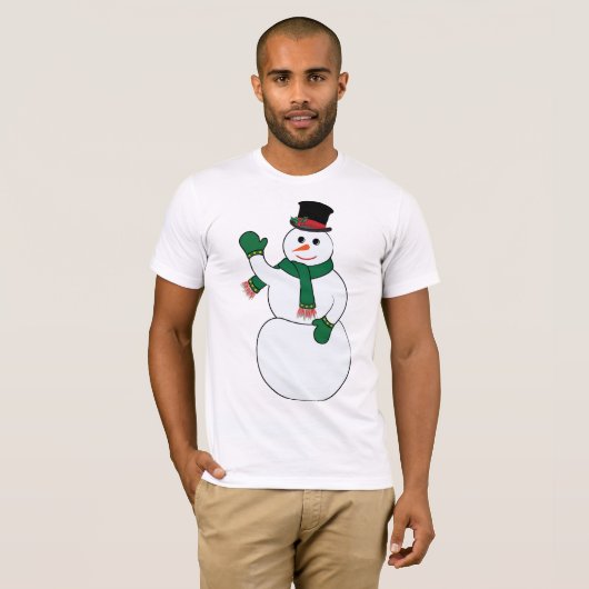 Wave Snowman Mens T - Shirt (Vorne ganz)
