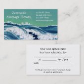 Wave Standard Business & Termin Card (Vorne/Hinten)