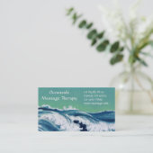 Wave Standard Business & Termin Card (Stehend Vorderseite)