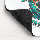 Wave Street Retro Urlaub Strand Surfen Schädel Gra Mousepad (Ecke)
