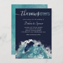 Wave Sublimierung | Nautical Tidal Water Blue Gree