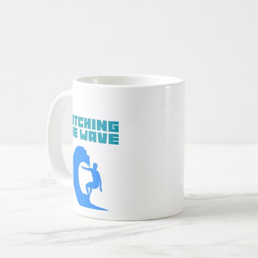 Wave - surfen Coffee Tasse (Vorderseite Links)