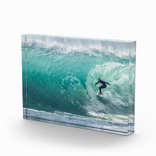 Wave, Surfer, schöne Landschaft Fotoblock (Rechts)