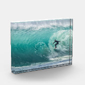 Wave, Surfer, schöne Landschaft Fotoblock (Links)