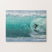 Wave, Surfer, schöne Landschaft Jigsaw Puzzle (Horizontal)
