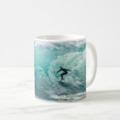 Wave, Surfer, schöne Landschaft Kaffeetasse (VorderseiteRechts)