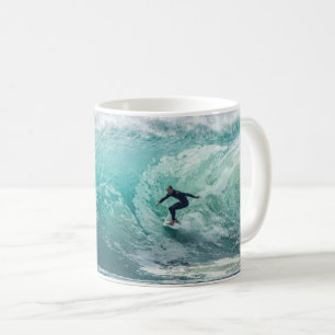 Wave, Surfer, schöne Landschaft Kaffeetasse
