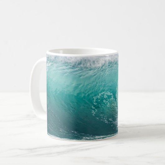 Wave, Surfer, schöne Landschaft Kaffeetasse (Vorderseite Links)