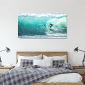 Wave, Surfer, schöne Landschaftskanvas drucken Leinwanddruck (Insitu (Schlafzimmer))