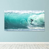 Wave, Surfer, schöne Landschaftskanvas drucken Leinwanddruck (Insitu (Holzboden))