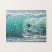 Wave Surfer Surfen Sport Blauer Ozean Puzzle (Horizontal)