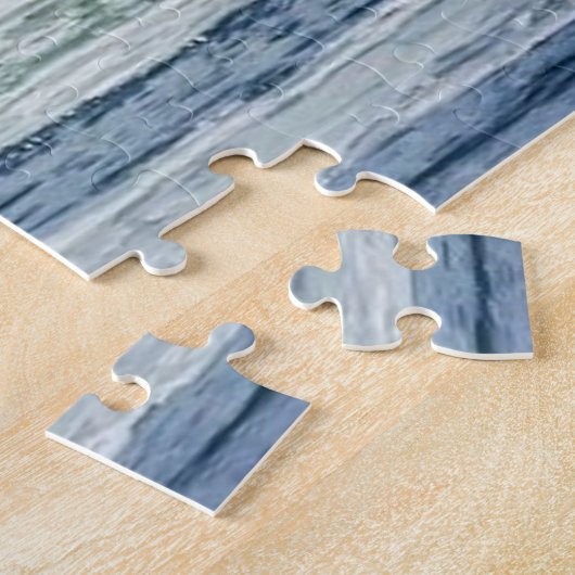 Wave Surfer Surfen Sport Blauer Ozean Puzzle (Seite)