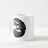 Wave Tasse mit Kanji (Vorderseite Links)
