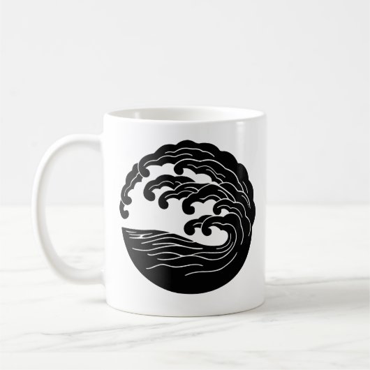 Wave Tasse mit Kanji (Links)