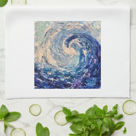 Wave Tea Handtuch (Gefaltet)