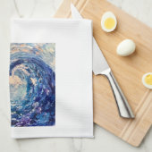 Wave Tea Handtuch (Viertel Falte)