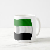 Wave UAE Flag Kaffeetasse (VorderseiteRechts)