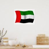 Wave UAE Flag Poster (Küche)