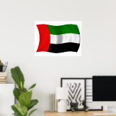 Wave UAE Flag Poster (Heimbüro)