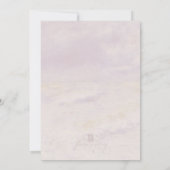 "Wave upon the Sand" Einladung zur Hochzeit (Rückseite)